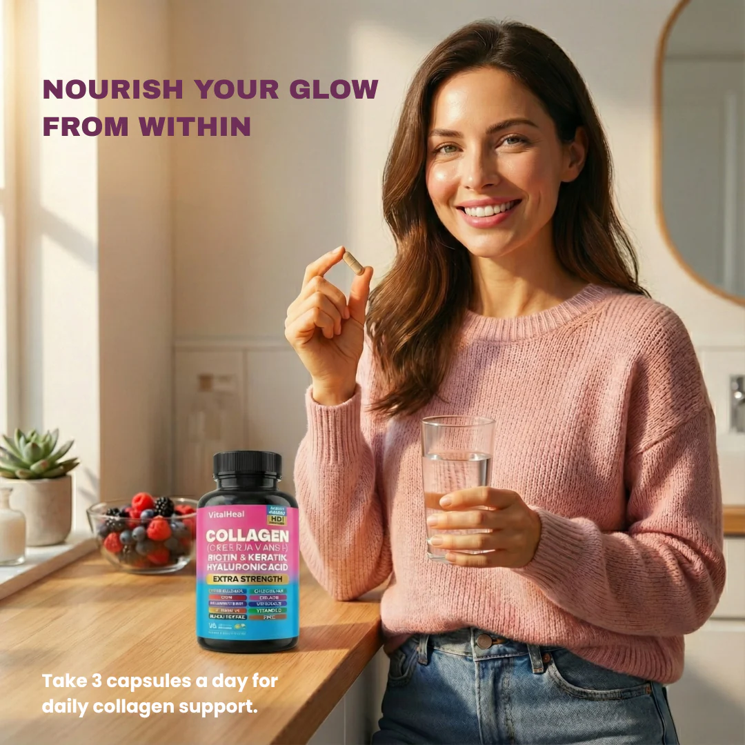 14-in-1 Multi-Type Collagen with Biotin, Keratin & Hyaluronic Acid for Hair, Skin and Nails - Image 4