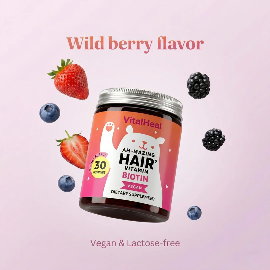 Ah-mazing Hair Biotin Gummies – 5000 mcg Biotin for Hair Growth, Skin & Nails Vitamins - Image 5