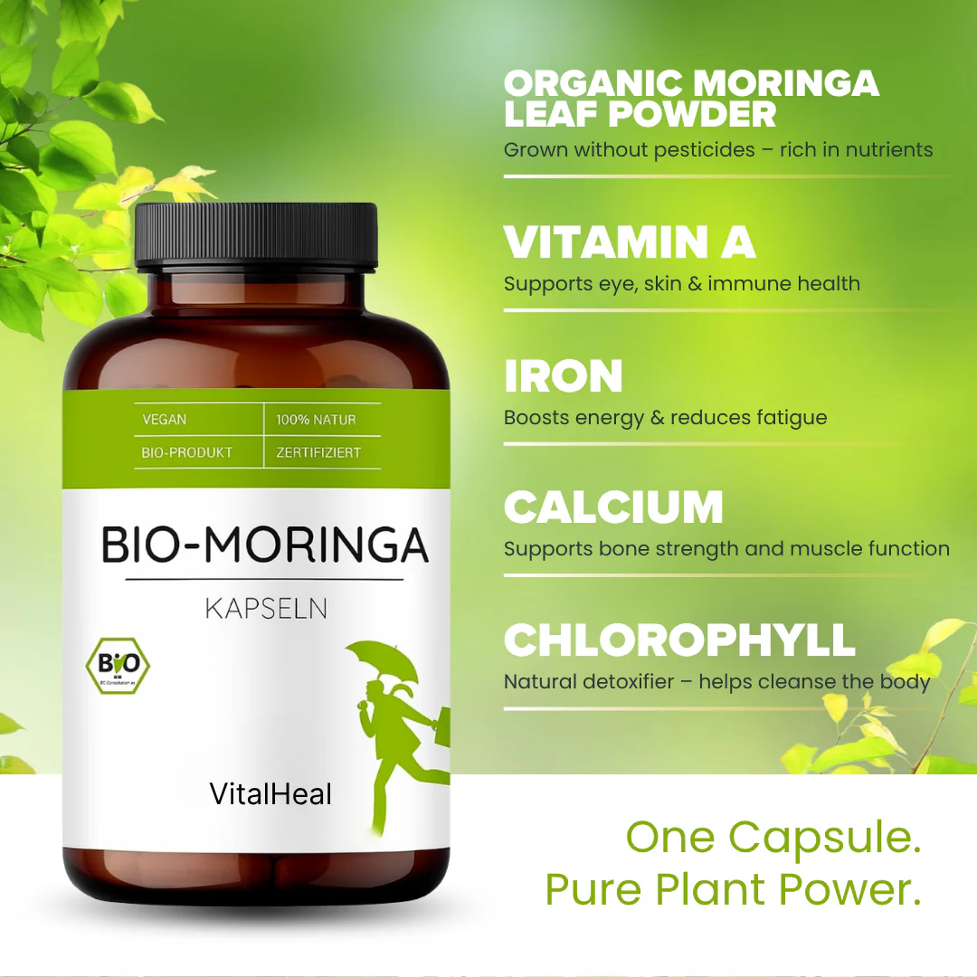 Bio Moringa Capsules – Moringa Leaf Powder for Daily Nutrition Support - Image 2