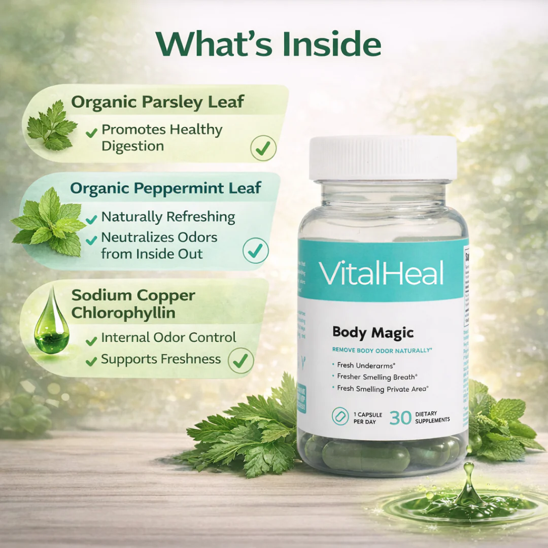 Body Magic Chlorophyll Pill for Internal Freshness and Clear Skin - Image 3