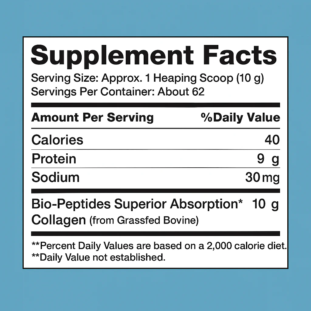 Collagen Bio-Peptides - Grassfed Protein Supplement - Advanced with 18 Essential Amino Acids - Image 4