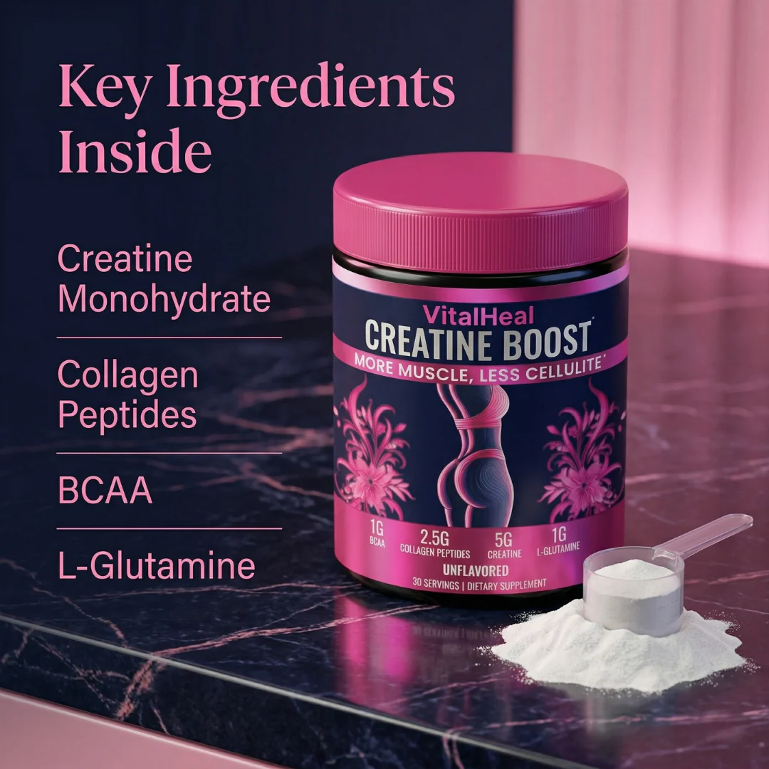 Creatine Boost – Creatine Supplement for Women with Collagen for Muscle Support & Recovery - Image 3