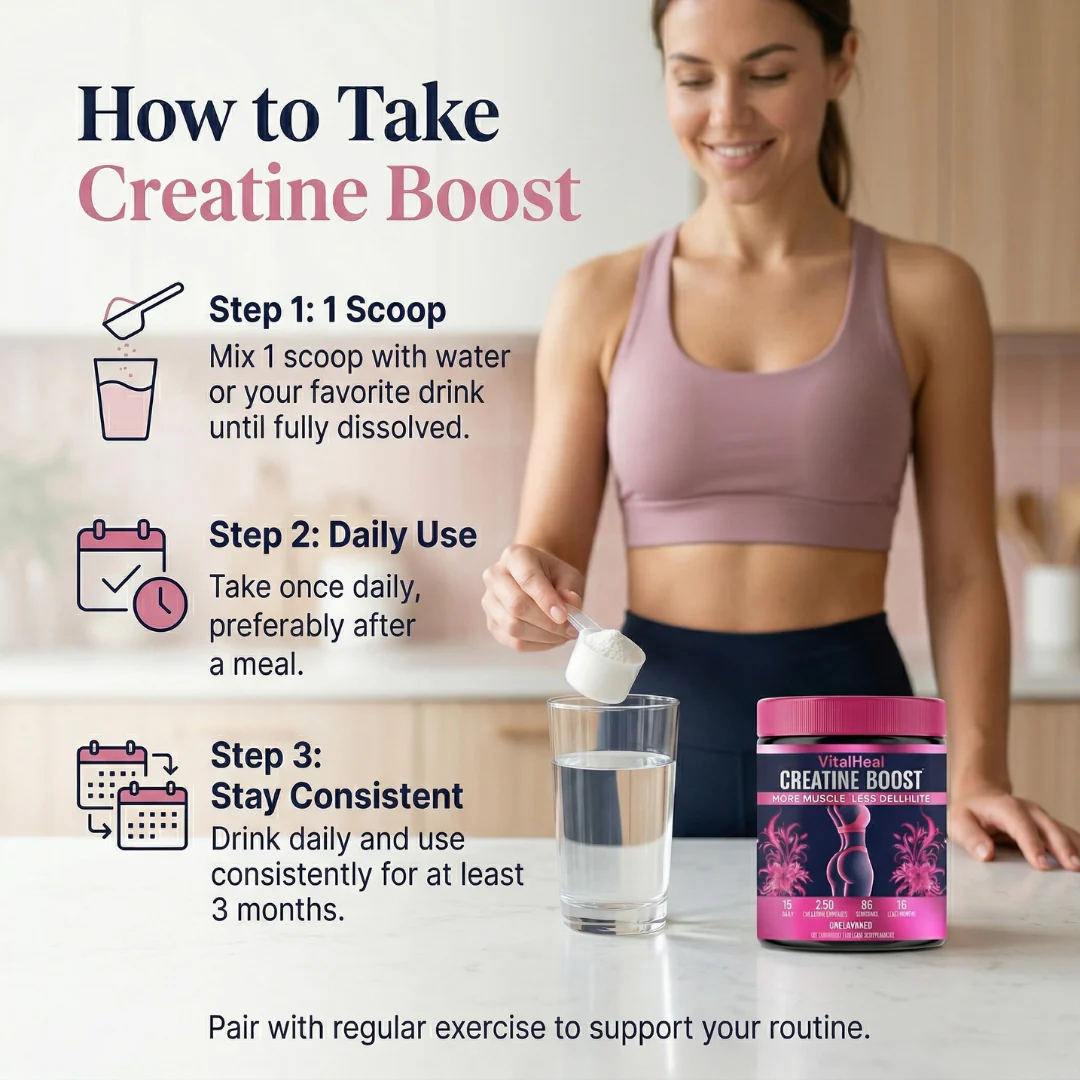 Creatine Boost – Creatine Supplement for Women with Collagen for Muscle Support & Recovery - Image 4