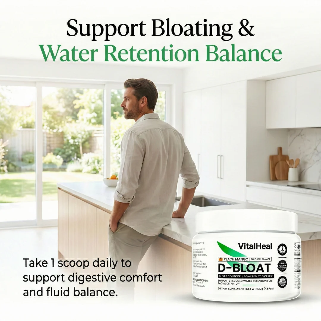 D-BLOAT – Daily Supplement for Bloating Relief & Water Retention Support – Peach Mango Flavor - Image 5
