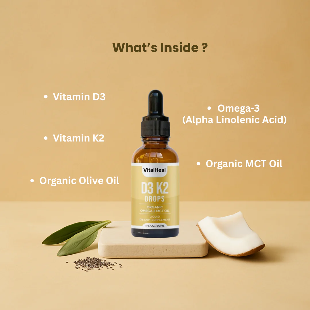 Vitamin D3 K2 Drops – High-Absorption Liquid Supplement for Bone & Immune Support - Image 5