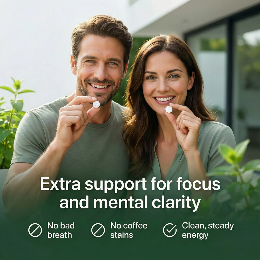 Energy & Focus Mints/Gums | Sugar Free with L-Theanine and Natural Caffeine – Spearmint Flavor - Image 5