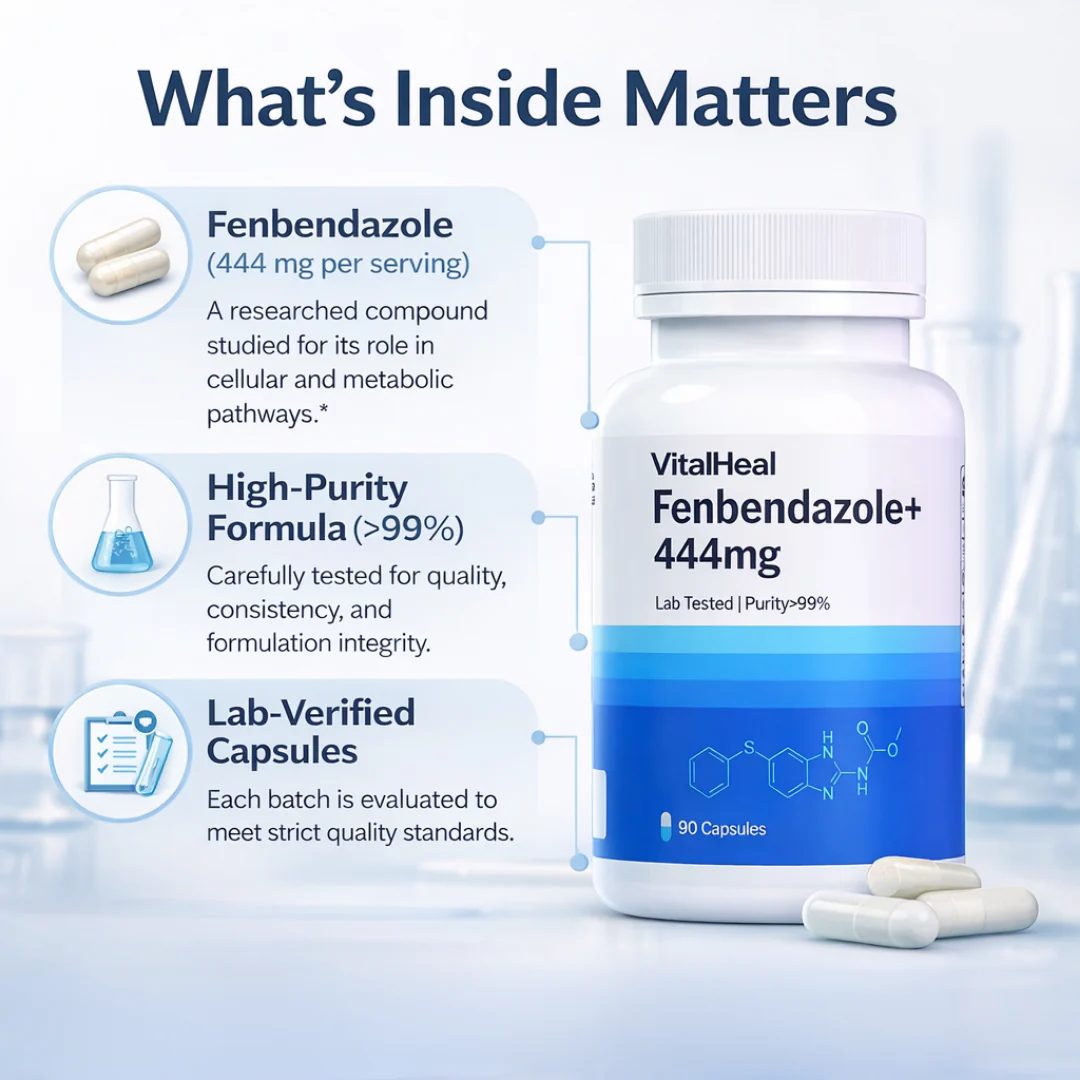 Fenbendazole 444 mg Advanced Capsules for Cellular & Metabolic Balance - Image 3