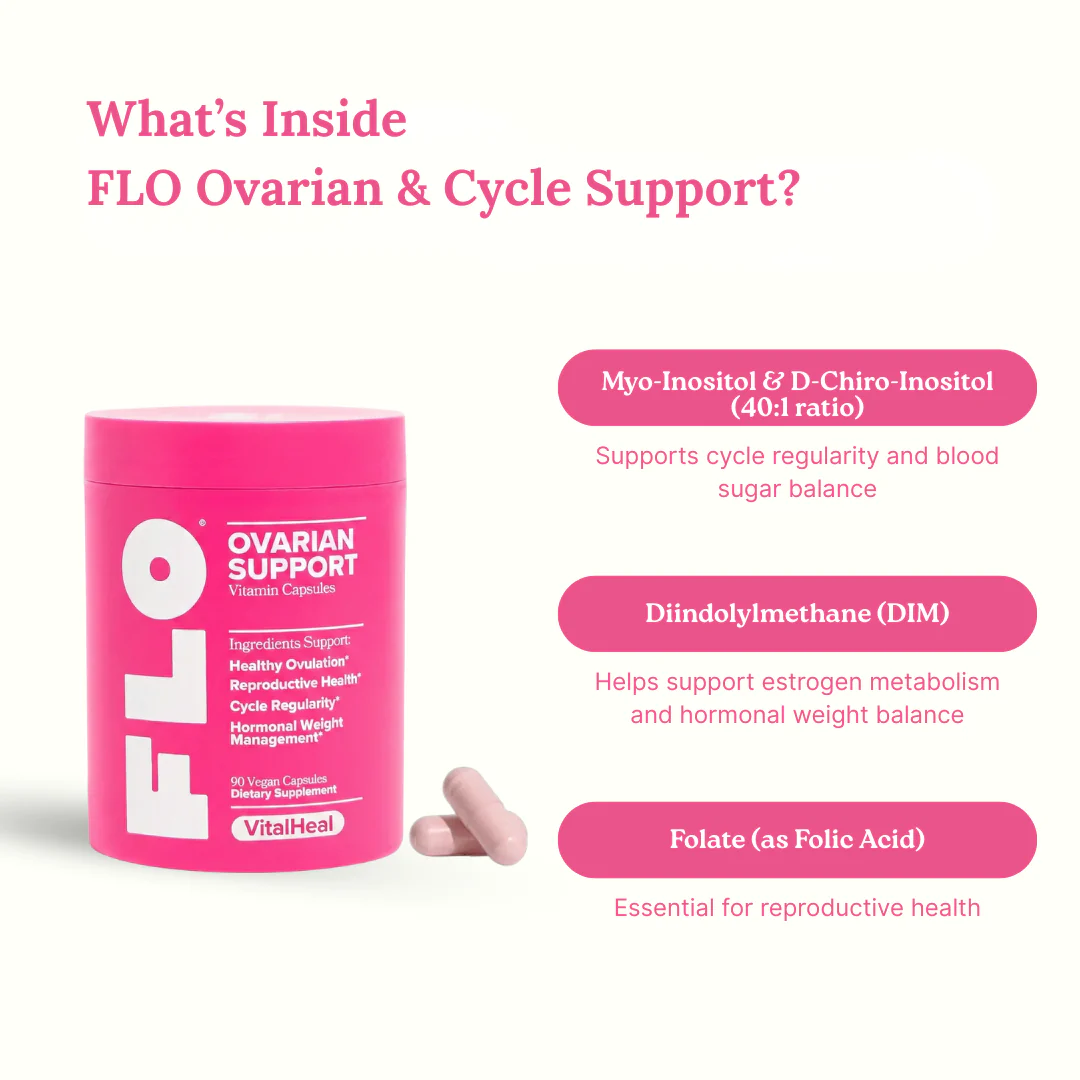 FLO Ovarian & Cycle Support – Hormone Balance Supplement for Cycle Regularity - Image 3