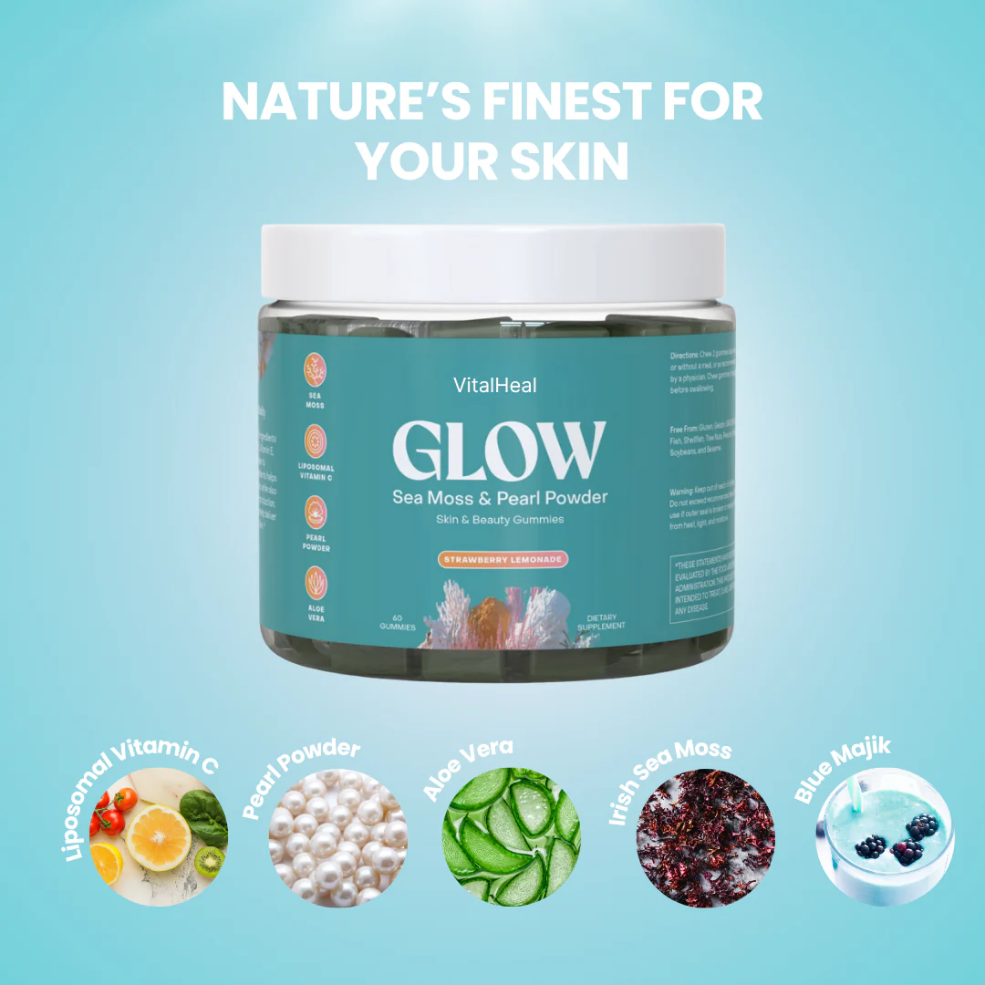 Glow Sea Moss & Pearl Powder Gummies – Skin Support & Radiance - Image 3