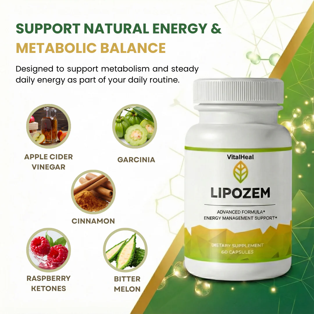 Lipozem Advanced Formula with Apple Cider Vinegar & Garcinia – Metabolism & Energy Support - Image 4