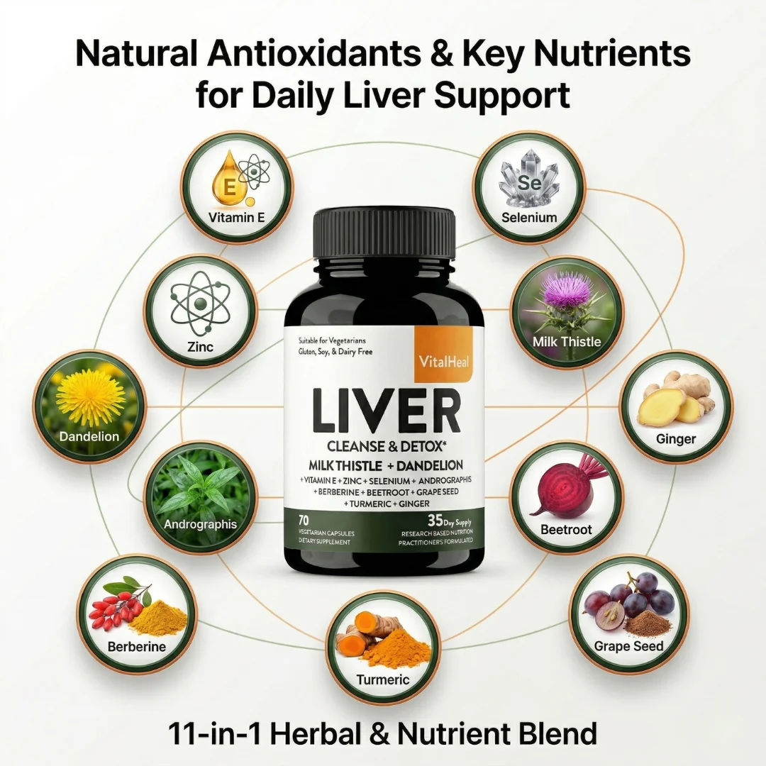 Liver Cleanse & Detox – Natural Liver Detox Supplement with Milk Thistle & Herbal Cleanse Support - Image 4