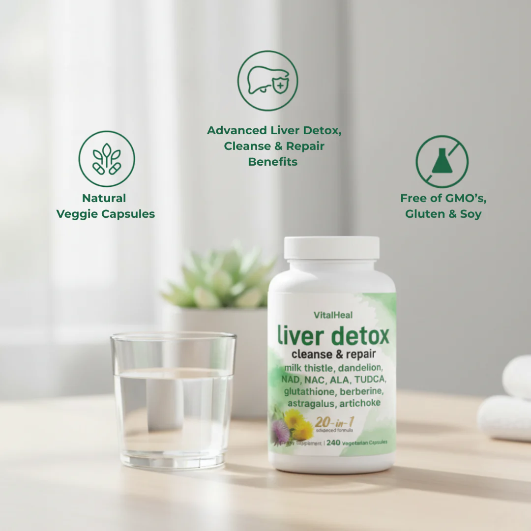 Liver Detox & Support Complex – 20-in-1 Herbal Formula for Natural Cleanse & Daily Wellness - Image 3