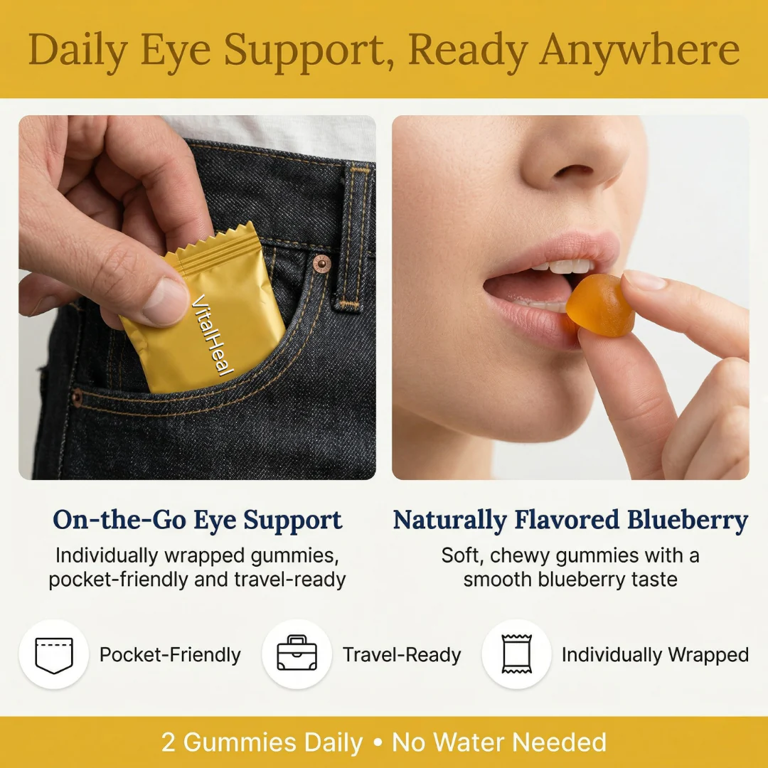 Lutein Gummies – Eye Vitamins Gummies with 40mg Lutein & Antioxidants, Vision Support - Image 3