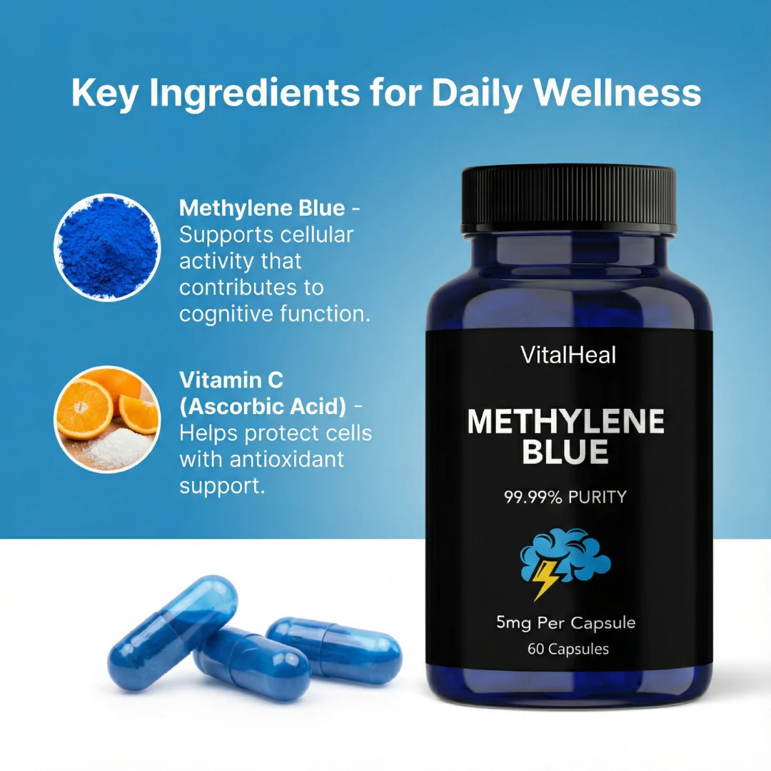 Methylene Blue Capsules – Cognitive & Cellular Energy Support Supplement - Image 4