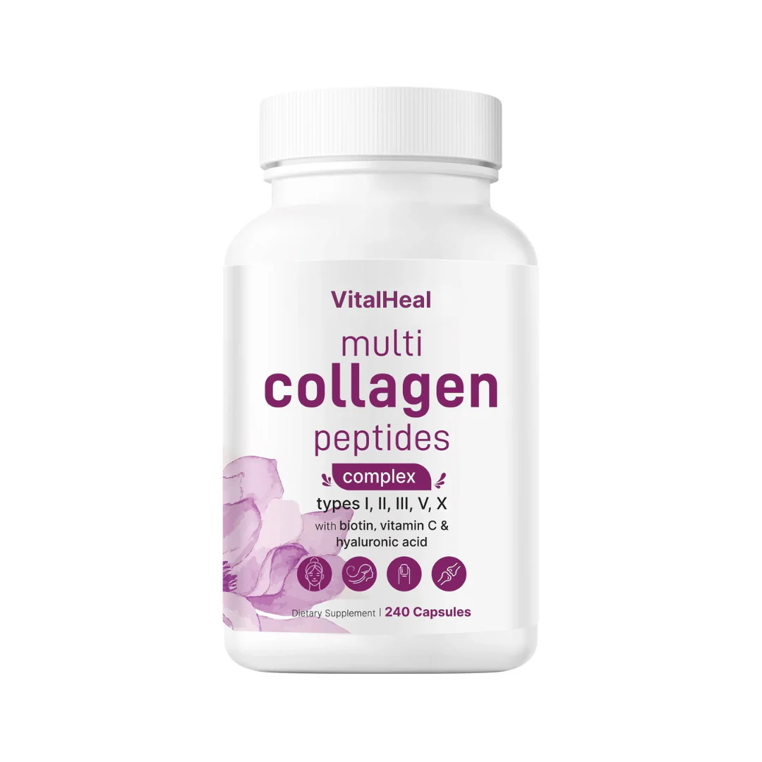 Multi Collagen Peptides Complex – Hydrolyzed Collagen Complex with Biotin & Hyaluronic Acid
