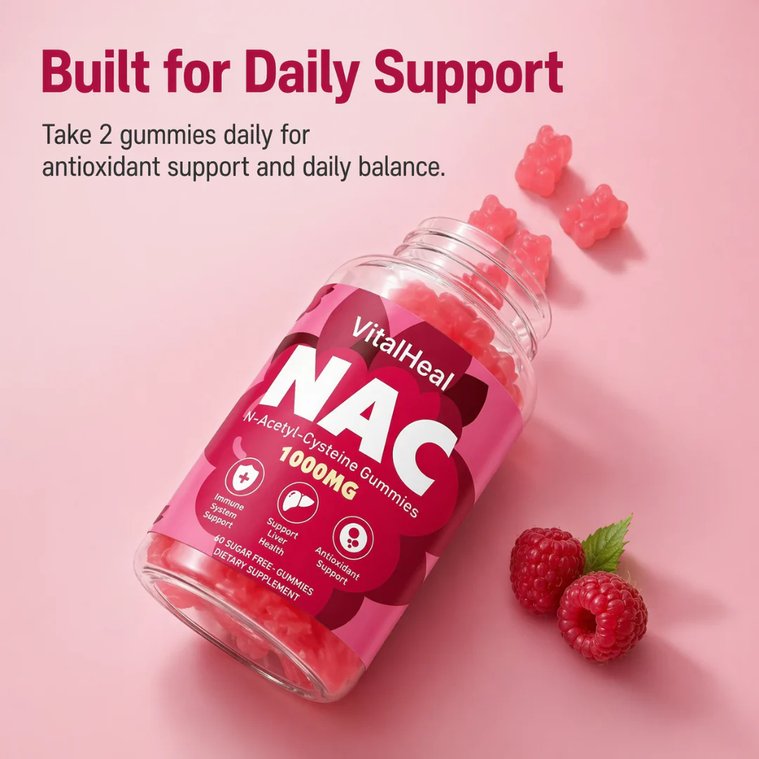 NAC Gummies 1000mg – N-Acetyl Cysteine Supplement for Immune, Antioxidant & Liver Support - Image 4