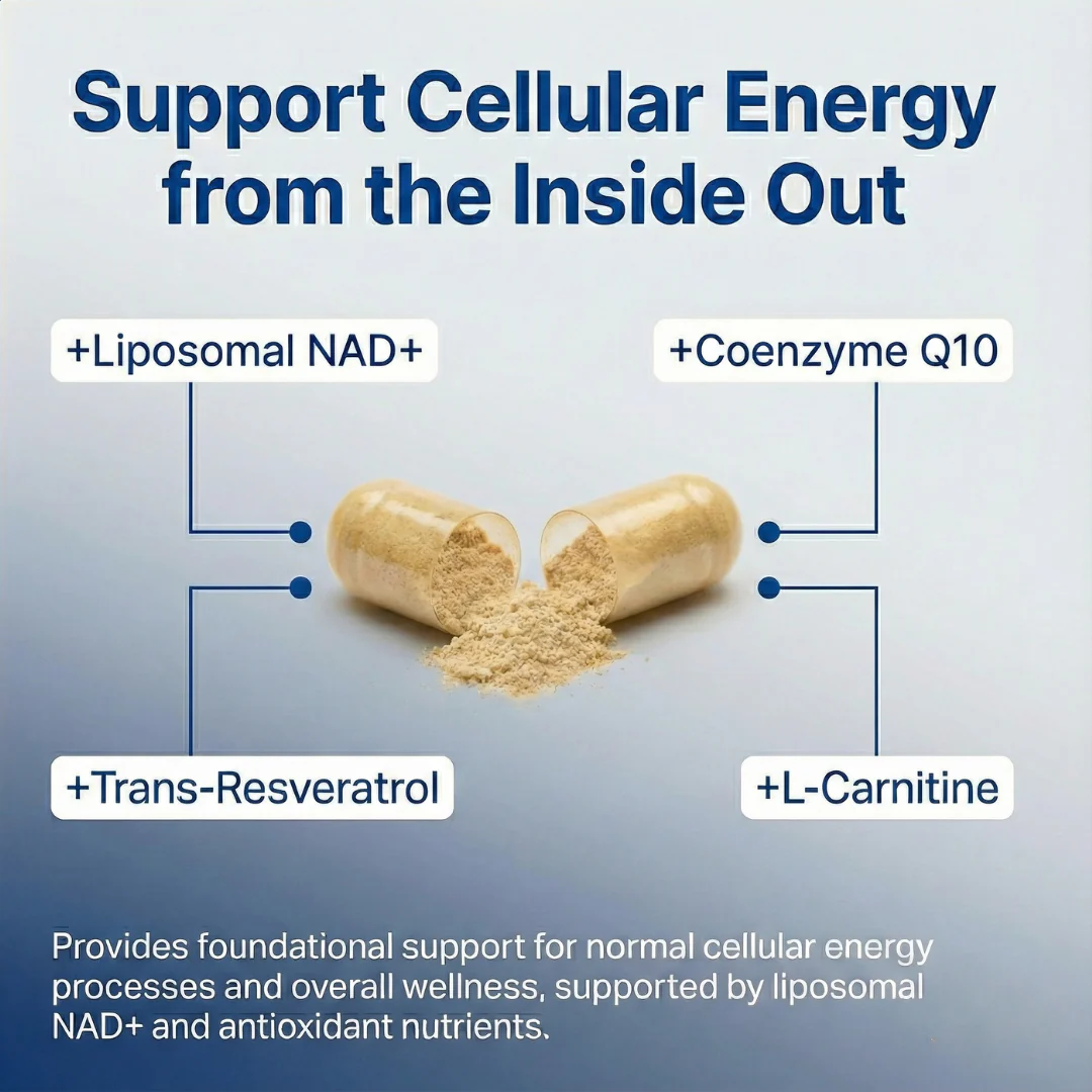 NAD+ Supplement for Men – Liposomal NAD+ for Energy, Circulation Support & Vitality - Image 4