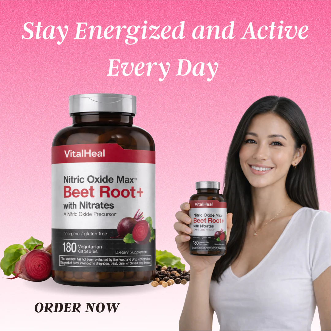 Nitric Oxide Max with Beet Root for Circulation and Daily Performance Support - Image 3
