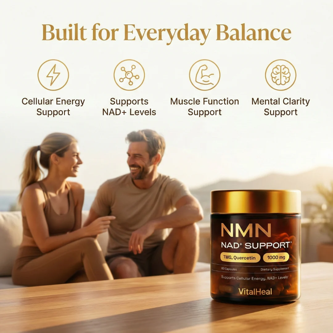 NMN NAD+ Support – 4-in-1 NAD Booster Supplement for Cellular Energy & Cognitive Support - Image 4