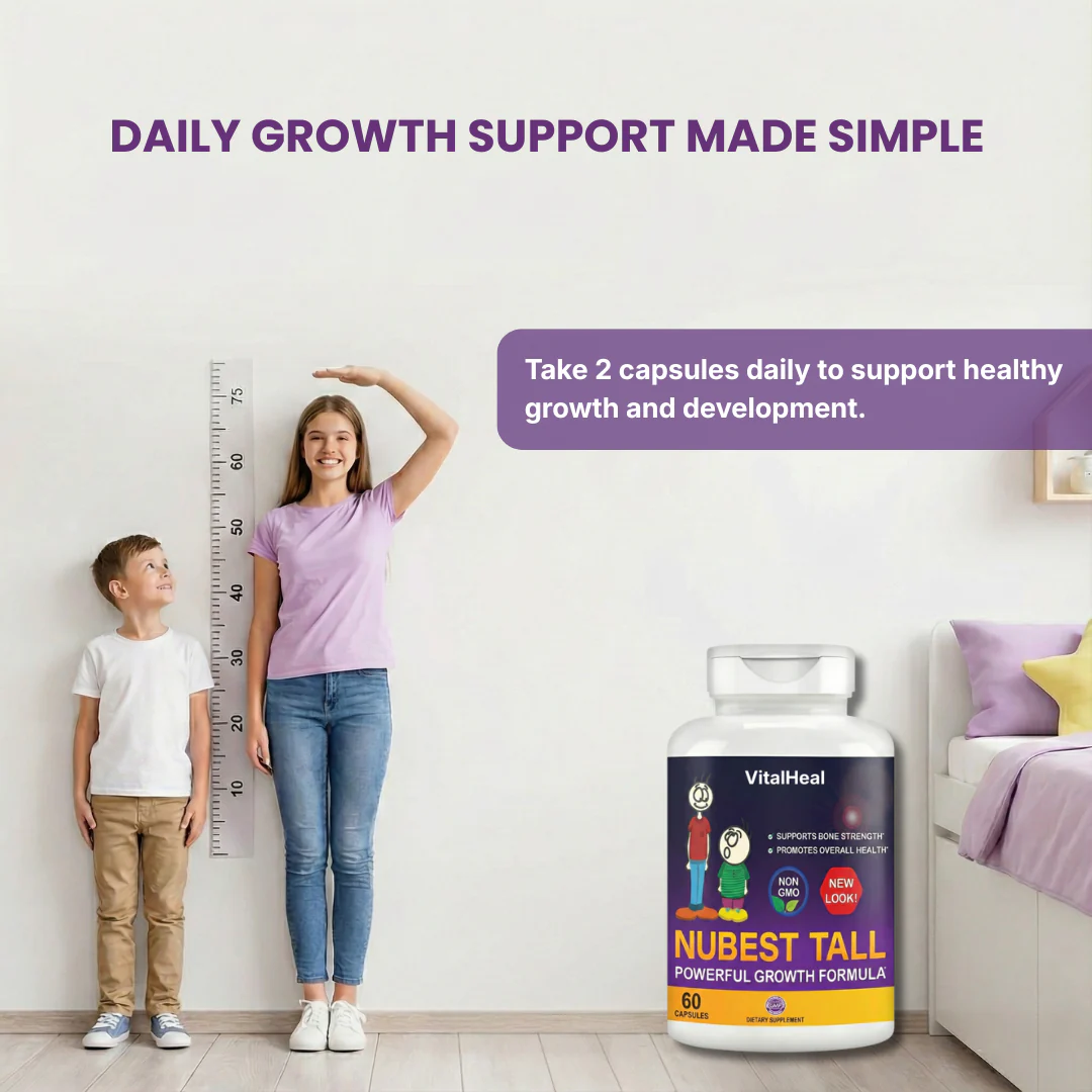 NuBest Tall – Growth Support Supplement for Ages 5+ & Teens | Calcium, Collagen & Natural Herbal Blend - Image 4