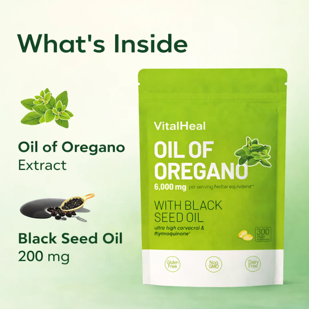 Oil of Oregano Softgels with Black Seed Oil for Herbal Daily Balance - Image 3