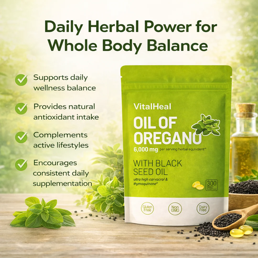 Oil of Oregano Softgels with Black Seed Oil for Herbal Daily Balance - Image 4