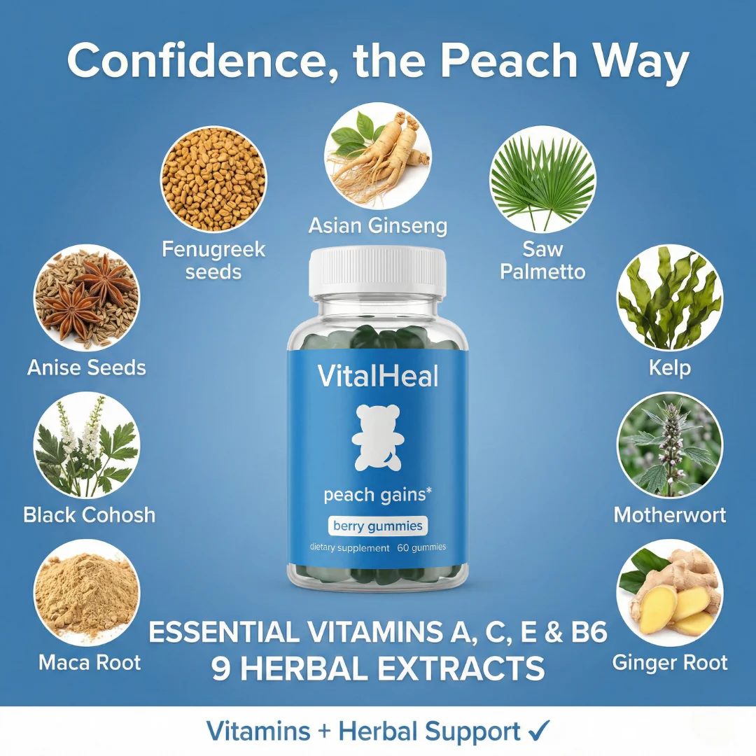 Peach Gains Gummies for Women – Herbal Multivitamin for Daily Wellness - Image 3