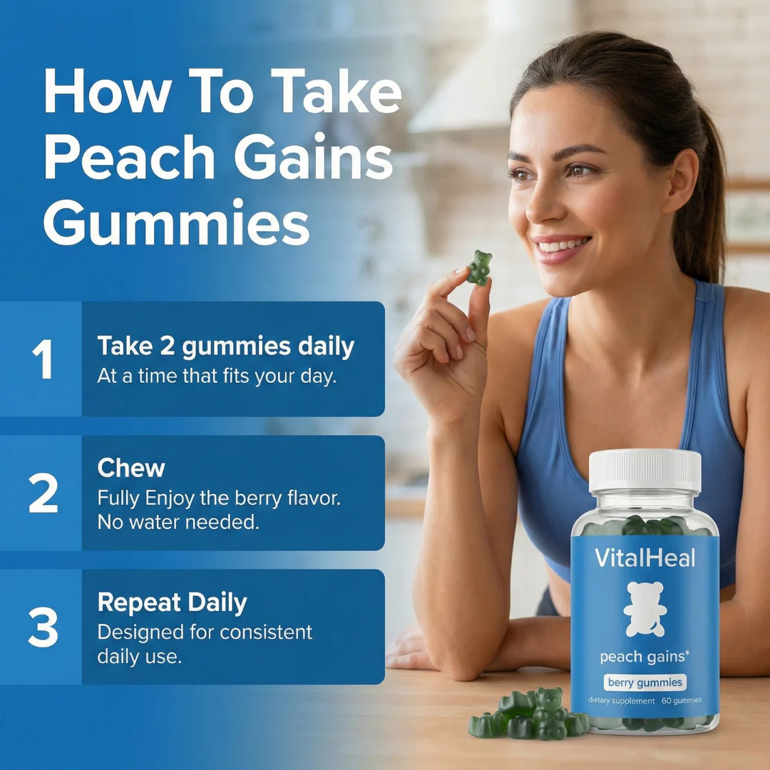 Peach Gains Gummies for Women – Herbal Multivitamin for Daily Wellness - Image 4