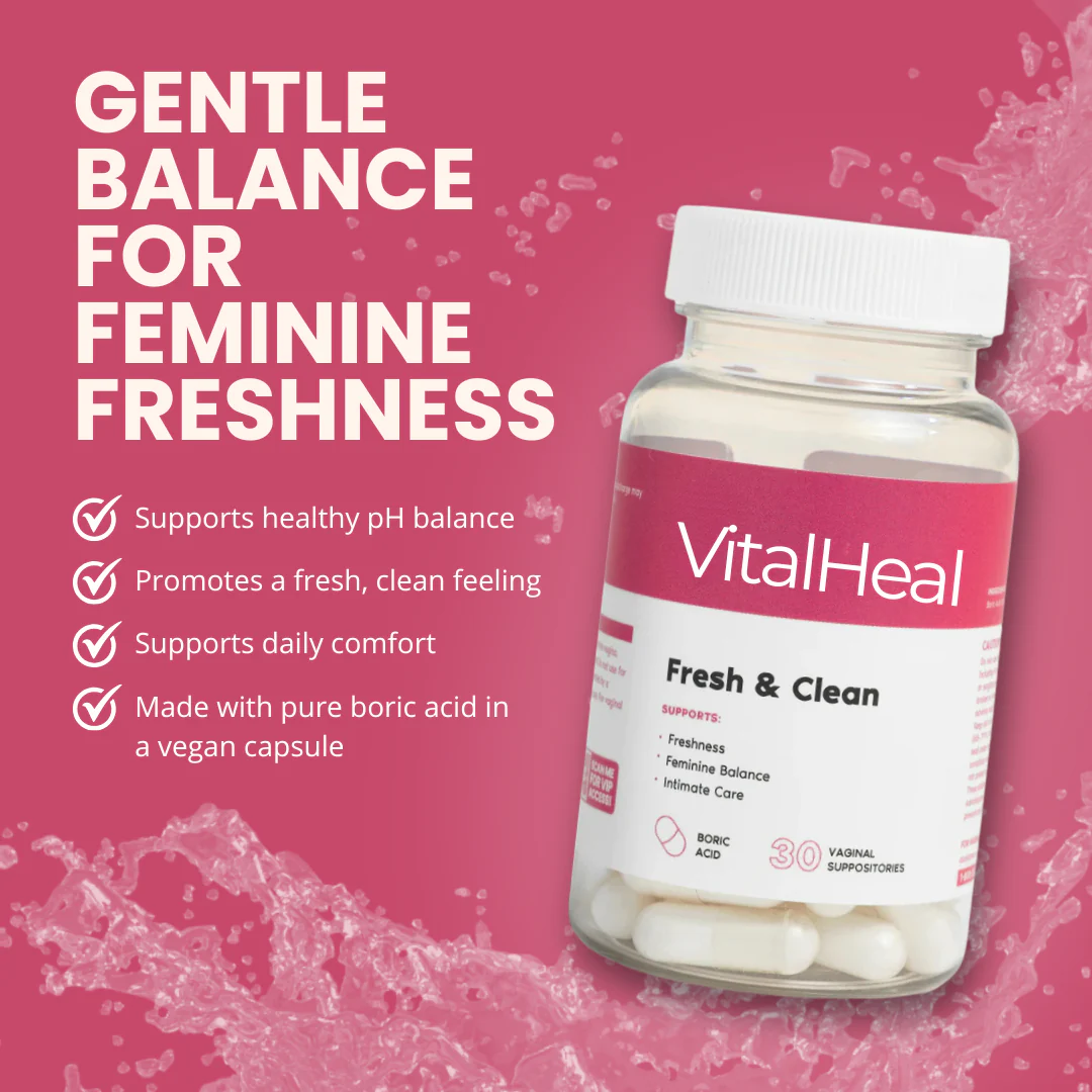 Fresh & Clean pH Balancing Boric Acid Suppositories for Vaginal Freshness - Image 3