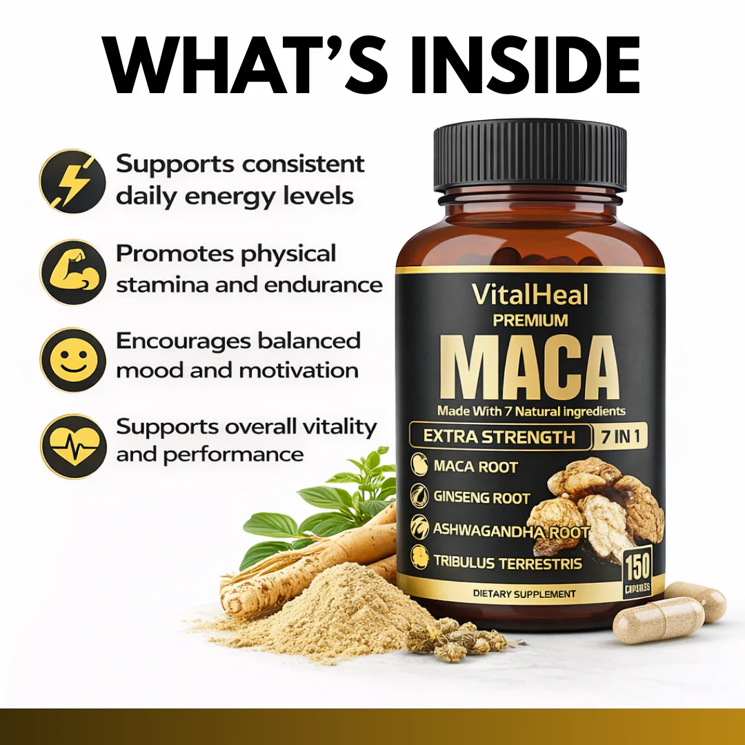 Premium 7 in 1 Maca Root for Energy, Stamina and Mood Balance - Image 3