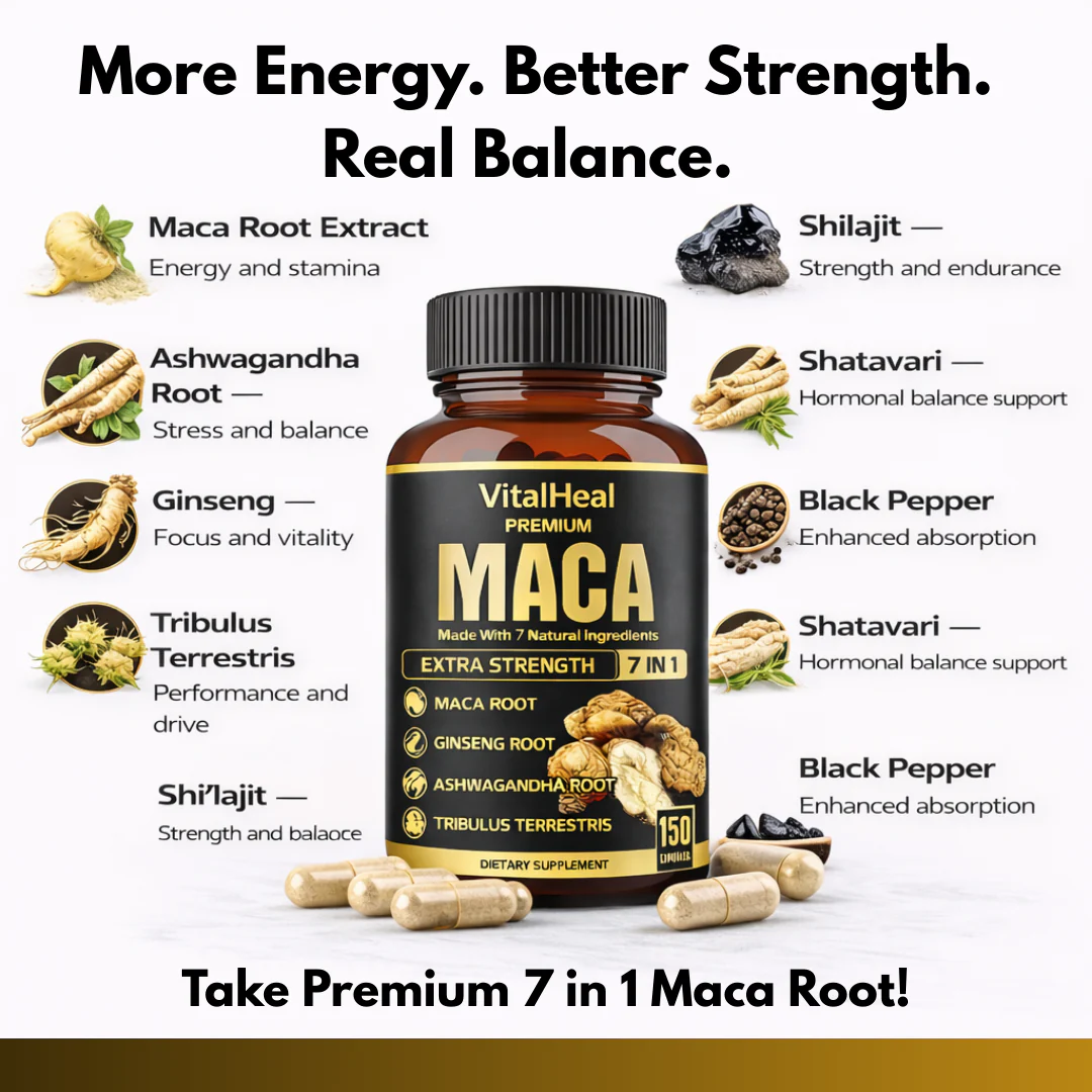 Premium 7 in 1 Maca Root for Energy, Stamina and Mood Balance - Image 4