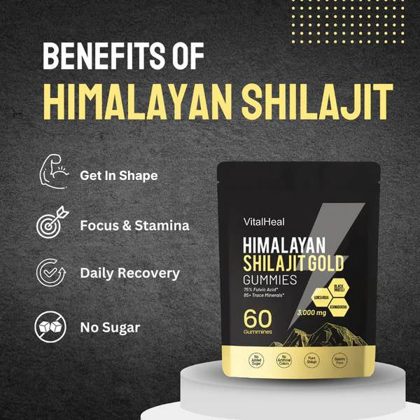 Pure Himalayan Shilajit Gold Gummies – Energy, Focus & Vitality - Image 2