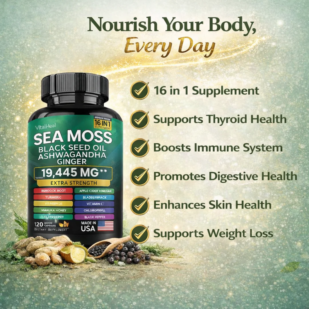 Sea Moss 16-in-1 Supplement for Energy, Digestion, Immunity & Skin Support - Image 4