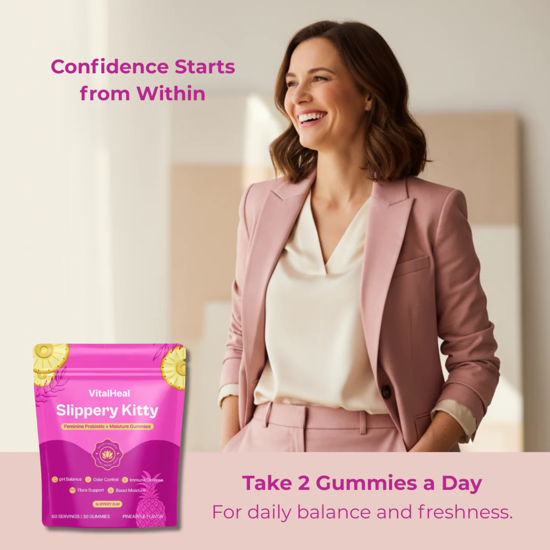 Slippery Kitty Feminine Probiotic + Moisture Gummies | pH Balance & Vaginal Health Support - Image 3