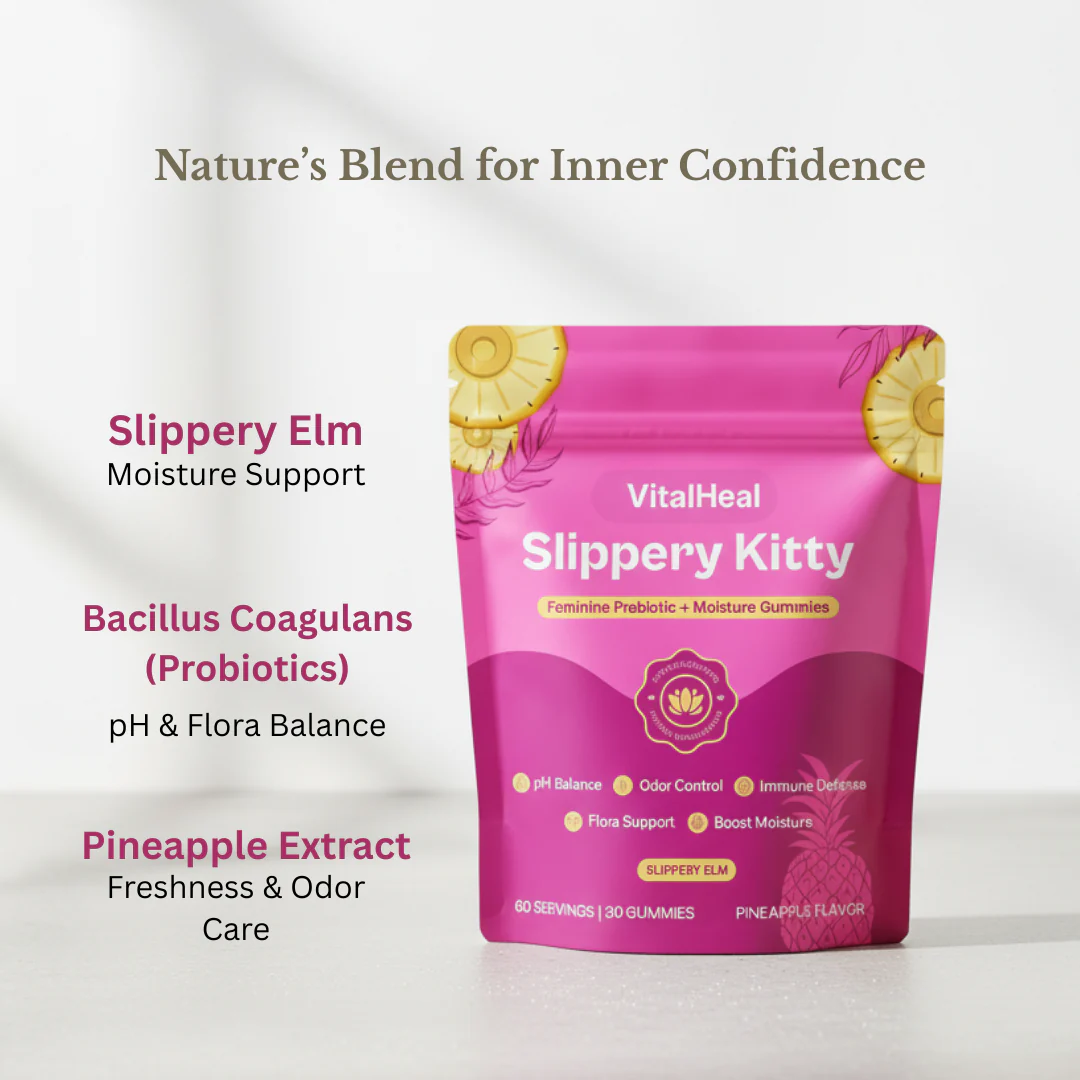 Slippery Kitty Feminine Probiotic + Moisture Gummies | pH Balance & Vaginal Health Support - Image 4