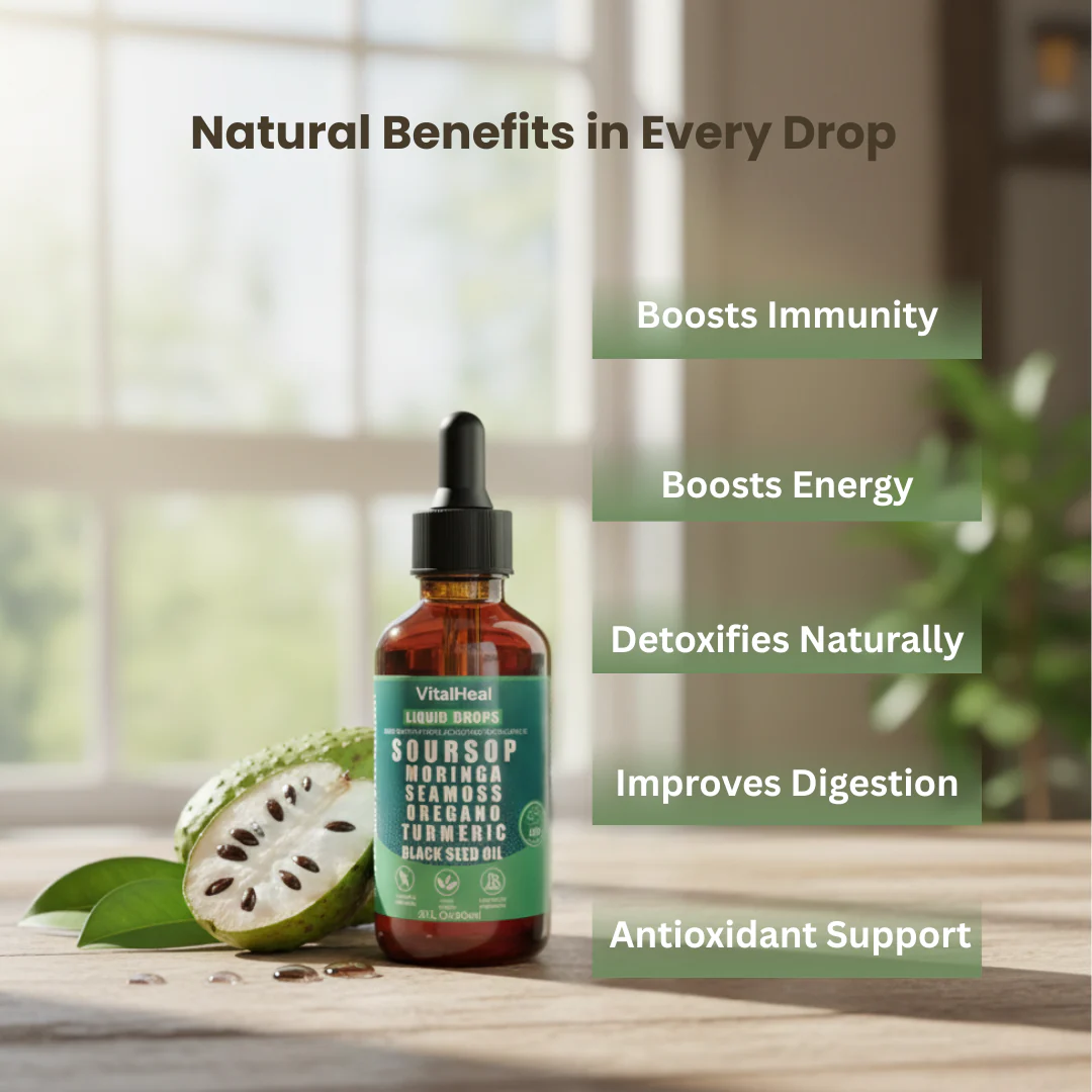 Soursop Seamoss Moringa Oregano Turmeric Black Seed Oil - Image 2