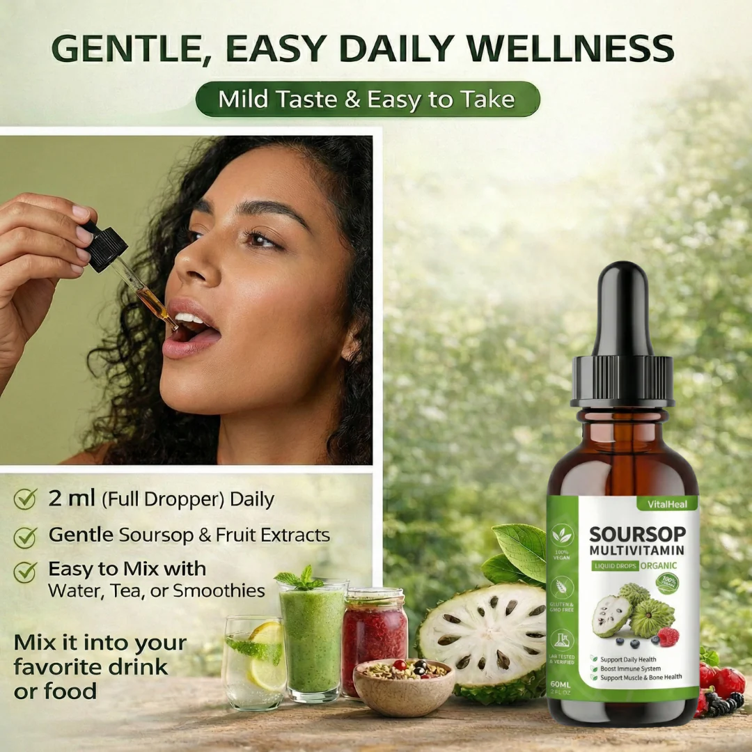 Soursop with Multivitamin Liquid Drops – Soursop Extract Supplement for Daily Wellness & Nutrient Support - Image 4