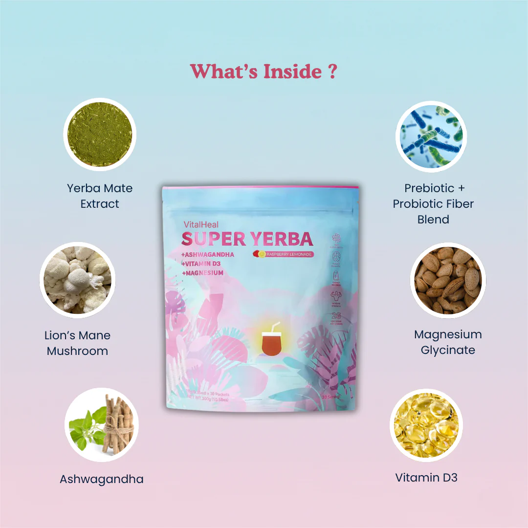 Super Yerba – Yerba Mate Instant Drink Powder for Energy, Focus & Gut Health - Image 3