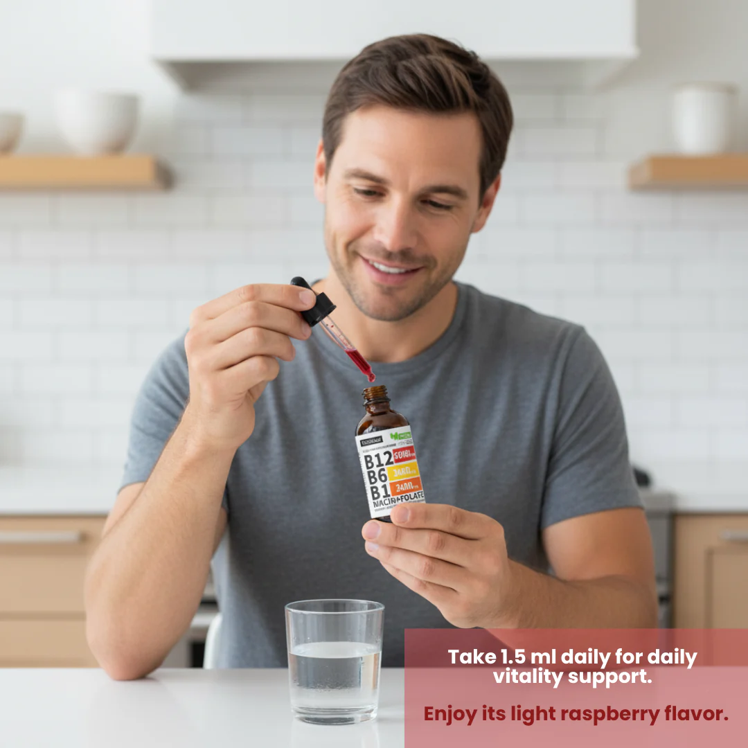 Liquid B-Complex Drops with B12, B6, B1, Folate & Niacin – Energy & Immune Support - Image 3