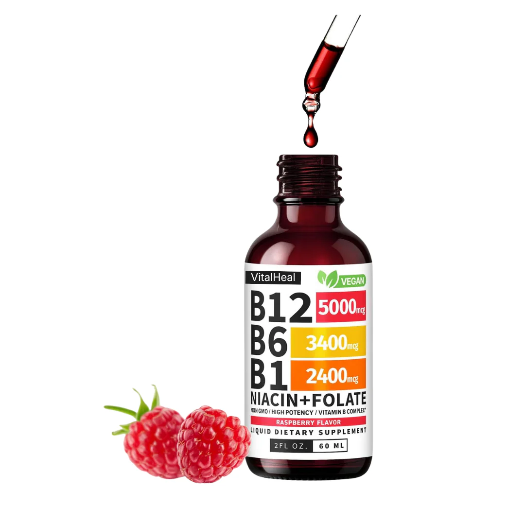 Liquid B-Complex Drops with B12, B6, B1, Folate & Niacin – Energy & Immune Support - Image 5