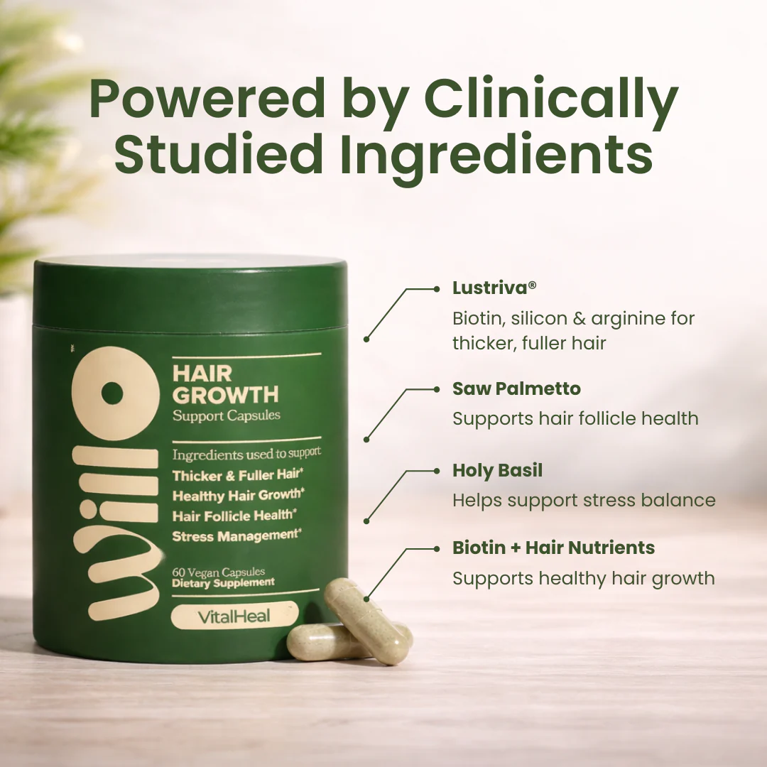 Willo Hair Growth Support for Women – Thicker Fuller Hair & Follicle Support - Image 4