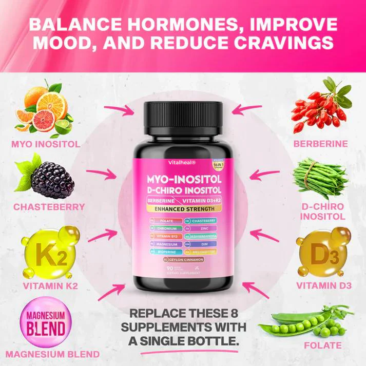 Myo-Inositol & Cortisol Support – Hormone Balance & PCOS Relief - Image 3