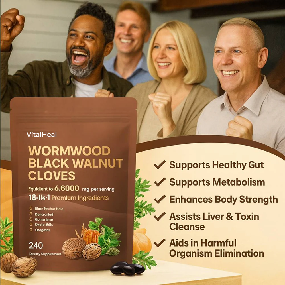Wormwood Black Walnut Cloves Capsules - Energy & Metabolism Boost - Image 4